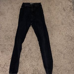 Forever 21 black high rise skinny jeans
